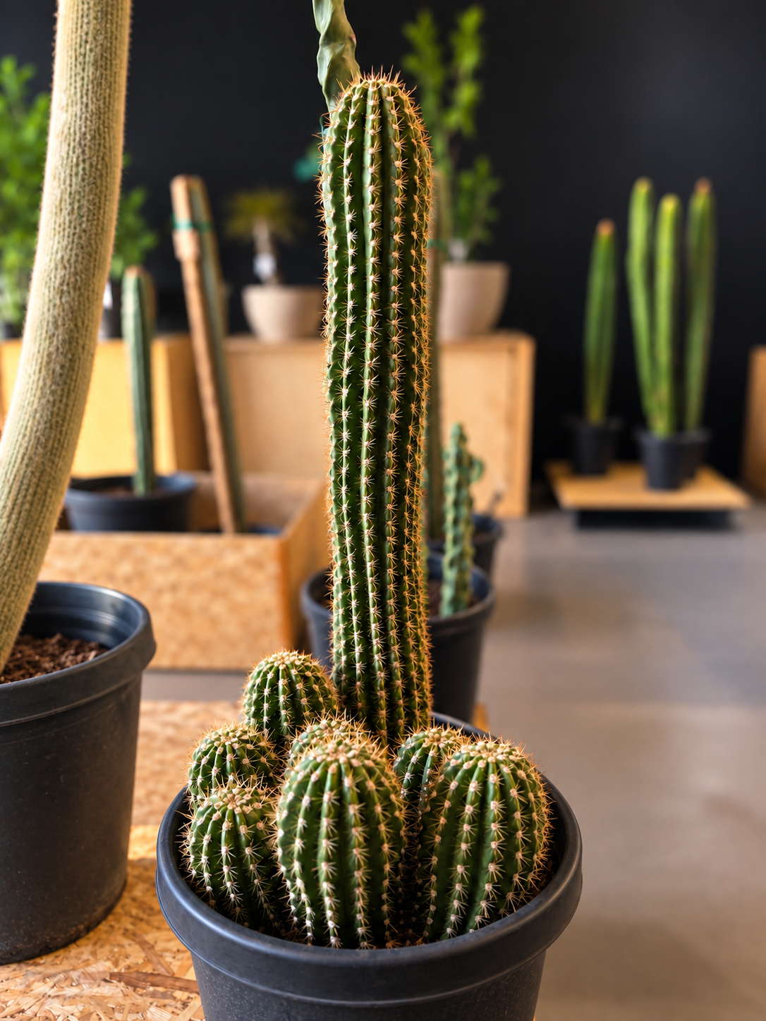 Sculptural cactus specimen