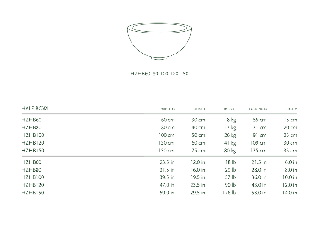 HALF BOWL