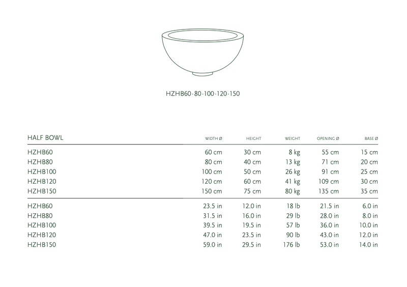 HALF BOWL