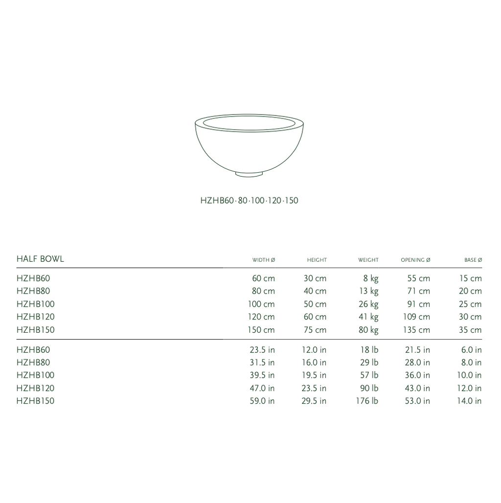 HALF BOWL
