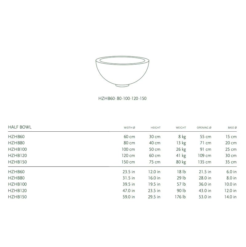 HALF BOWL