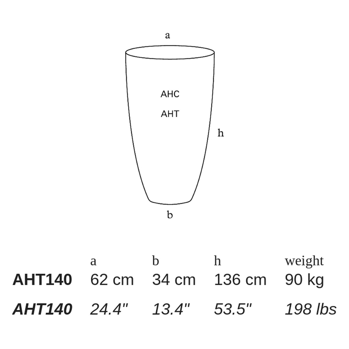 AHT by Atelier Vierkant - dimensions