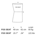 FGS SEAT by Atelier Vierkant - dimensions