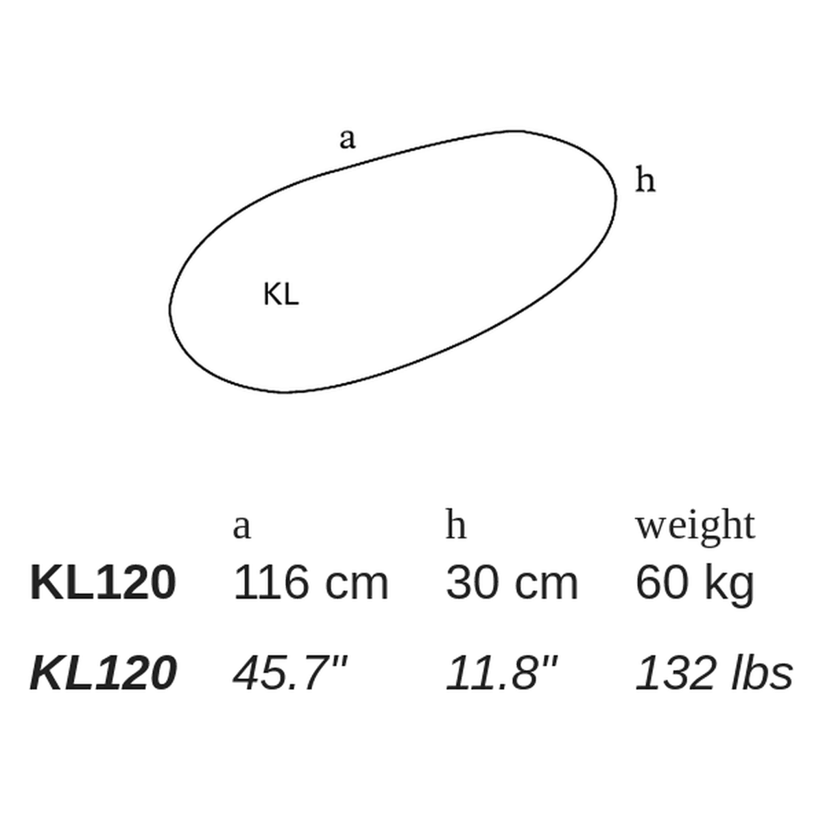 KL by Atelier Vierkant - dimensions