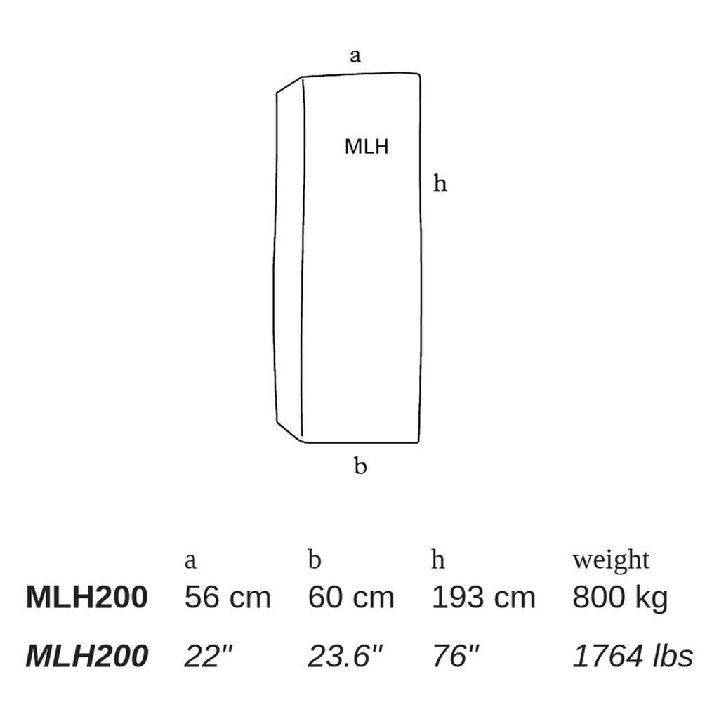 MLH by Atelier Vierkant - dimensions