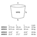 MRB by Atelier Vierkant - dimensions