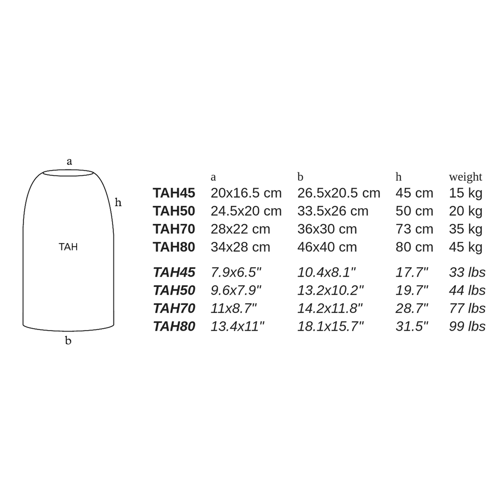 TAH by Atelier Vierkant - dimensions