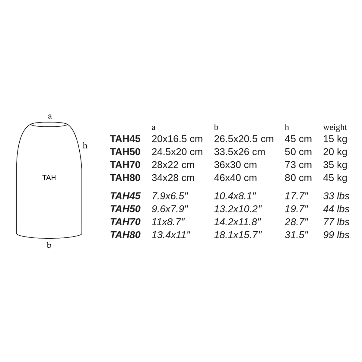 TAH by Atelier Vierkant - dimensions