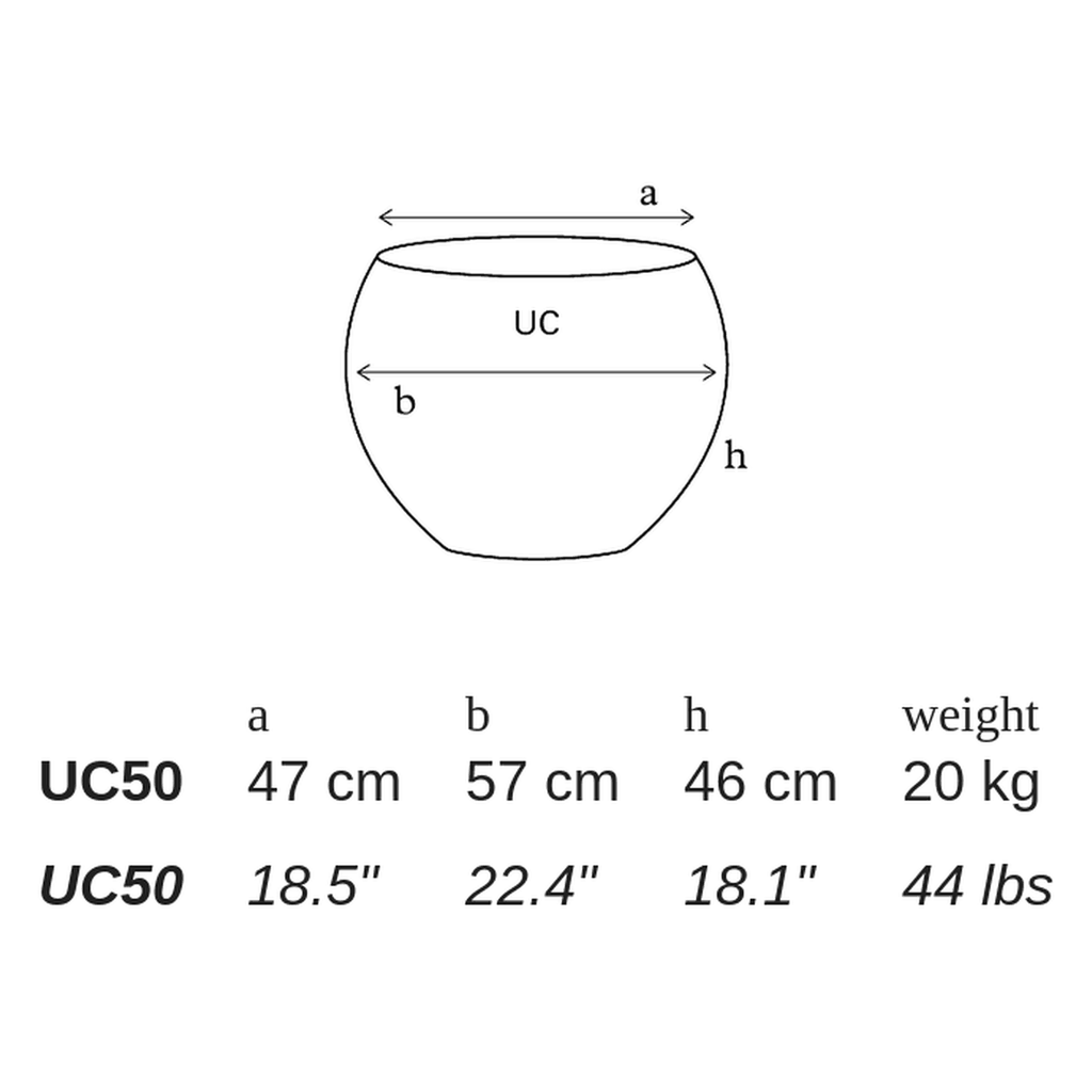 UC by Atelier Vierkant - dimensions