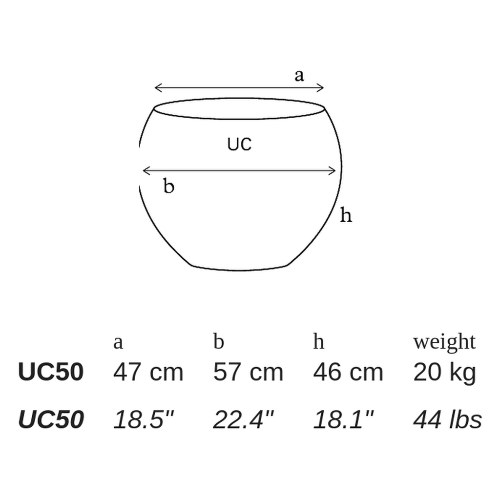 UC by Atelier Vierkant - dimensions